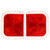 Truck-Lite 41008R - 41 Series Universal Incandescent Red Rectangular Stop Turn Tail Light Kit