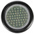 44042C 44 SERIES, LED, 54 DIODE, ROUND CLEAR, DOME LIGHT, BLACK GROMMET MOUNT, FIT 'N FORGET S.S., FEMALE PL-2 PLUG, 12V, KIT