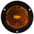 44224Y SUPER 44, LED, YELLOW ROUND, 60 DIODE, FRONT/PARK/TURN, BLACK POLYCARBONATE, FLANGE MOUNT, 12V, FIT 'N FORGET S.S.