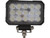 Buyers 1492190 - 6" Rectangular LED Flood Light, 4050 Lumens, 167 Meter Beam, IP67 Rated, Surface Mount