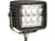 Buyers 1492237 - 3.23" Square LED Spot Light, 1350 Lumens, 37 Meter Beam, IP67 Rated, Hardwired, with Bracket