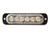 Buyers 8891900 - Thin 4.5 Inch Horizontal Amber LED Strobe Light with 19 Flash Patterns, SAE J595 Class 1 Rated