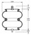 Torque Parts TR6897 - Convoluted Air Spring for Watson & Chalin and Neway (Replaces W01-358-6897, 2B9-229, 64517)
