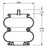 Torque Parts TR7897 - Double Convoluted Air Spring for Hendrickson and Reyco (Replaces S-23114, W01-358-7897, 2B9-495)