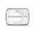 Trux TLED-H98 - 5" x 7" LED Reflector Headlight with Glow Position LED Accent - Combination High & Low Beam - 2200 Lumens