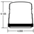 Truck-Lite 92539Y - Led Low Profile Beacon, Yellow, Magnetic Mount, Class Iii, Hardwired, Cigarette Adapter, 10-16V