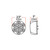 Trux TLED-2HXAG - 2.5" Amber Marker to Green Auxiliary Round LED Light - 7 Diodes
