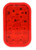 45258R 45 SERIES, LED, RED, RECTANGULAR, 15 DIODE, STOP/TURN/TAIL, HARDWIRED, STRAIGHT PL-3 FEMALE, 12-24V