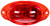 Truck-Lite 60424R - 60 Series LED 2"x6" Oval 6-Diode Red Polycarbonate Lens Side Turn Light
