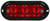 Truck-Lite 60552R - 60 Series LED Red/Clear Oval 8 Diode Stop Turn Tail and Backup Black Flush Mount Fit 'N Forget 4 Pin Stainless Steel 12V