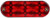 Truck-Lite 60557R - 60 Series Led, Red/Clear Oval, 8 Diode Stop/Turn/Tail and Backup Light, Grommet Mount, Fit 'N Forget 4 Pin Stainless Steel, 12V