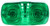Truck-Lite 26302G - 26 Series Green Rectangular Incandescent Marker Clearance Light, 2-Bulb, 12V