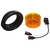 Truck-Lite 30055Y - 30 Series Led Yellow Round 3 Diode Marker Clearance Light With P3, Black Pvc Grommet Mount, Fit 'N Forget M/C, Female Pl-10, 12-24V, Kit