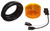 Truck-Lite 30055Y - 30 Series Led Yellow Round 3 Diode Marker Clearance Light With P3, Black Pvc Grommet Mount, Fit 'N Forget M/C, Female Pl-10, 12-24V, Kit