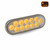 Trux TLED-OX60AS - 6" Amber Turn & Marker to Amber Strobe LED Oval Light - 12 Diodes