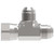 Aeroquip 203102-4-4S-BG - Adapter Tee Female 37 Degree Swivel x Male 37 Degree