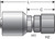Gates G25170-0808 - MegaCrimp Female JIC 37 Flare Swivel Hydraulic Coupling