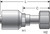Gates G25230-1010 - MegaCrimp Female Flat-Face O-Ring Swivel Hydraulic Coupling