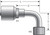 Gates G25239-0606 - MegaCrimp Female Flat-Face O-Ring Swivel 90 Bent Tube Hydraulic Coupling