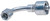 Gates G25180-0404 - MegaCrimp Female JIC 37 Flare Swivel 90 Bent Tube Hydraulic Coupling