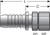 Gates G20170-1212 - GlobalSpiral Female JIC 37 Flare Swivel Hydraulic Coupling