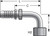 Gates G20179-1212 - GlobalSpiral Female JIC 37 Flare Swivel 90 Bent Tube Hydraulic Coupling