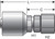 Gates G25170-2020 - MegaCrimp Female JIC 37 Flare Swivel Hydraulic Coupling