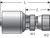 Gates G25200-0808 - MegaCrimp Female SAE 45 Flare Swivel Hydraulic Coupling