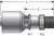 Gates G25500-0404 - MegaCrimp SAE Male Inverted Swivel Hydraulic Coupling