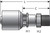 Gates G25500-0606 - MegaCrimp SAE Male Inverted Swivel Hydraulic Coupling