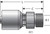Gates G25615-0612 - MegaCrimp Male DIN 24 Cone Light Series Hydraulic Coupling
