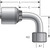 Gates G25655-1018 - MegaCrimp Female DIN 24 Cone Swivel Light Series with O-Ring 90 Bent Tube Hydraulic Coupling