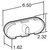 60891Y LED 60 SERIES AUXILIARY /TURN LAMPS DIAMOND SHELL