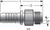 Gates G20165-0808 - GlobalSpiral Male JIC 37 Flare Hydraulic Coupling