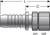Gates G20170-1010 - GlobalSpiral Female JIC 37 Flare Swivel Hydraulic Coupling