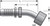Gates G20174-0808 - GlobalSpiral Female JIC 37 Flare Swivel 45 Bent Tube Hydraulic Coupling