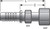 Gates G20230-1620 - GlobalSpiral Female Flat-Face O-Ring Swivel Hydraulic Coupling