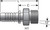 Gates G20735-1228 - GlobalSpiral Male Kobelco GAZ Male French GAZ Hydraulic Coupling