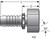 Gates G20830-1616 - GlobalSpiral Female British Standard Parallel Pipe O-Ring Swivel Hydraulic Coupling