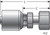 Gates G25645-0615 - MegaCrimp Female DIN 24 Cone Swivel Light Series with O-Ring Hydraulic Coupling