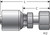 Gates G25645-0818 - MegaCrimp Female DIN 24 Cone Swivel Light Series with O-Ring Hydraulic Coupling