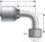 Gates G25730-0610 - MegaCrimp Female DIN 24 Cone Swivel Heavy Series with O-Ring 90 Bent Tube Hydraulic Coupling