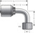 Gates G25730-0816 - MegaCrimp Female DIN 24 Cone Swivel Heavy Series with O-Ring 90 Bent Tube Hydraulic Coupling