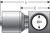 Gates G25770-0614 - MegaCrimp International Thread Metric 7642 DIN Banjo Hydraulic Coupling