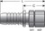 Gates G20170-1620 - GlobalSpiral Female JIC 37 Flare Swivel Hydraulic Coupling