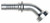 Gates G20407-2020 - GlobalSpiral Caterpillar Style O-Ring Flange 45 Bent Tube Hydraulic Coupling
