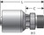 Gates G25810-0404 - MegaCrimp Male British Standard Parallel Pipe Hydraulic Coupling