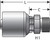 Gates G25810-0606 - MegaCrimp Male British Standard Parallel Pipe Hydraulic Coupling