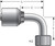Gates G25832-0606 - MegaCrimp Female British Standard Parallel Pipe O-Ring Swivel 90 Bent Tube Hydraulic Coupling