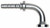 Gates G20315-1616 - GlobalSpiral Code 61 O-Ring Flange 90 Bent Tube Hydraulic Coupling